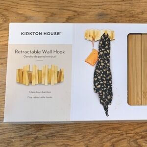 Kirkton House Bamboo Retractable Wall Hook - Natural